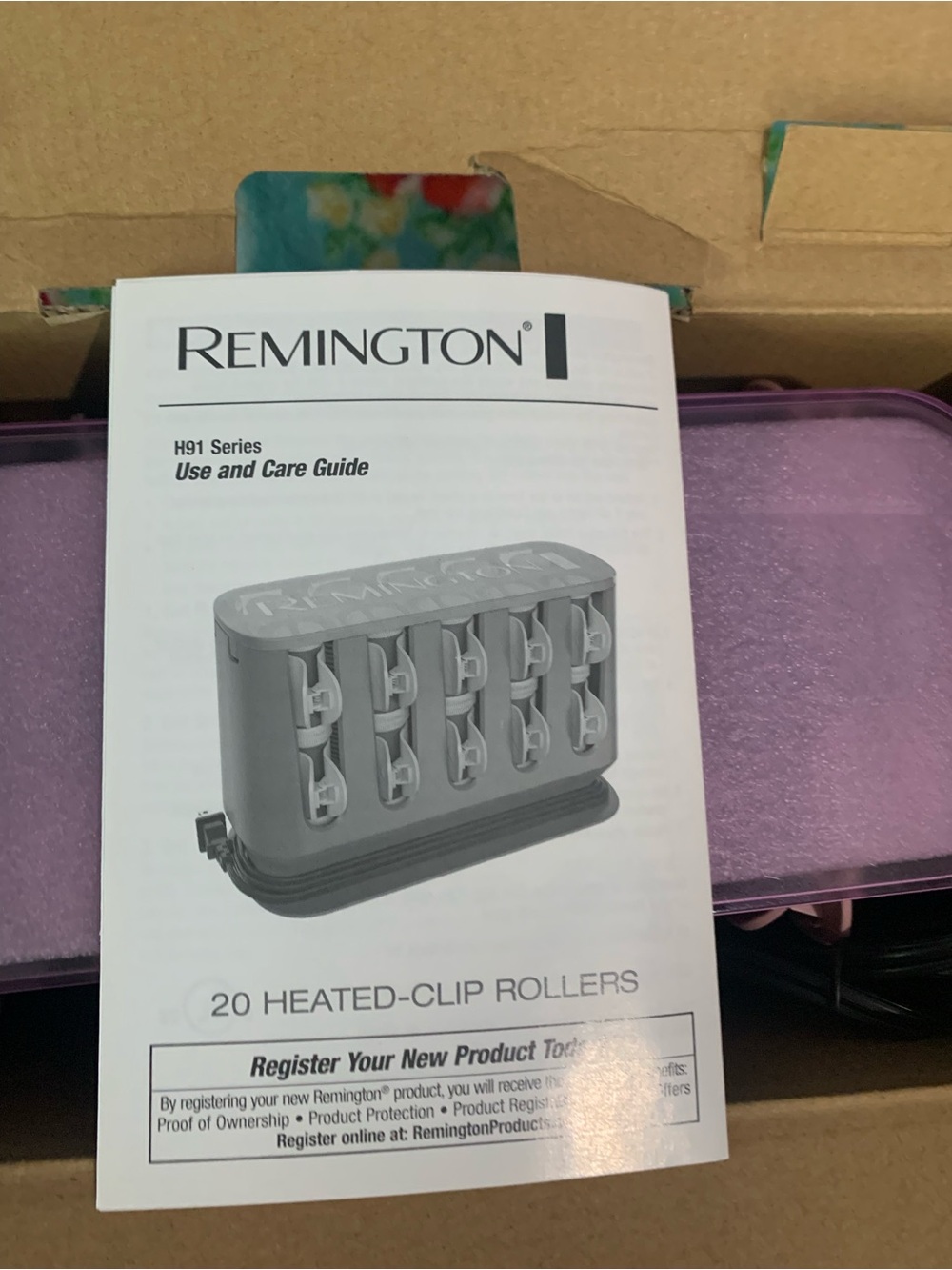 Remington Pro Thermaluxe Heated Roller Set - Pink and Purple - Picture 5 of 8